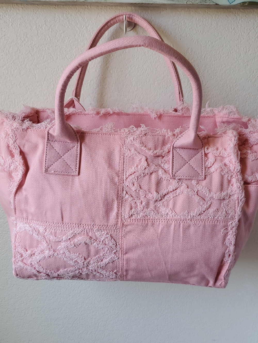 WILDFOX NWT Frayed Denim Tote